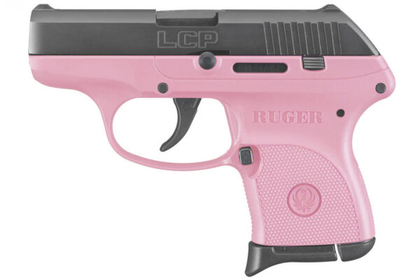 Ruger LCP 380ACP Centerfire Pistol with Pink Grip Frame