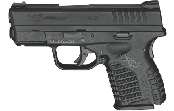 Springfield XDS 3.3 Single Stack 45ACP Black