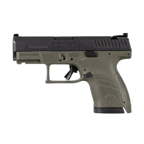 CZ P-10S 9mm, 3.5" Barrel, Fixed Sights, Black/OD Green, 10rd