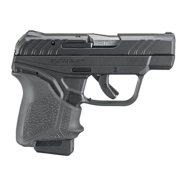 Ruger, LCP II, Semi-automatic Pistol, Double Action Only, Compact, 22 LR, 2.75" Barrel, Nylon Frame, Black, Hogue Grip Sleeve, Fixed Sights, 1-10Rd Magazine, Right Hand, Manual Safety