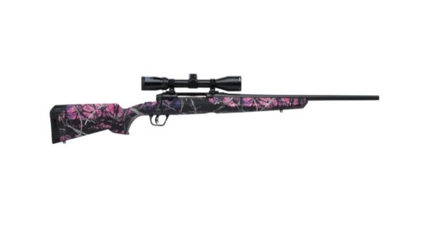 Savage Axis II XP Compact 6.5 Creedmoor, 20" Barrel, Muddy Girl, Matte Black, Bushnell Banner 3-9x40mm, 4rd