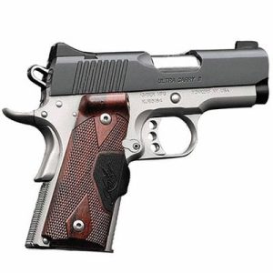 KIMBER ULTRA CARRY II BLACK / STAINLESS .45 ACP 3" BARREL 7-ROUNDS W/ LASER GRIPS